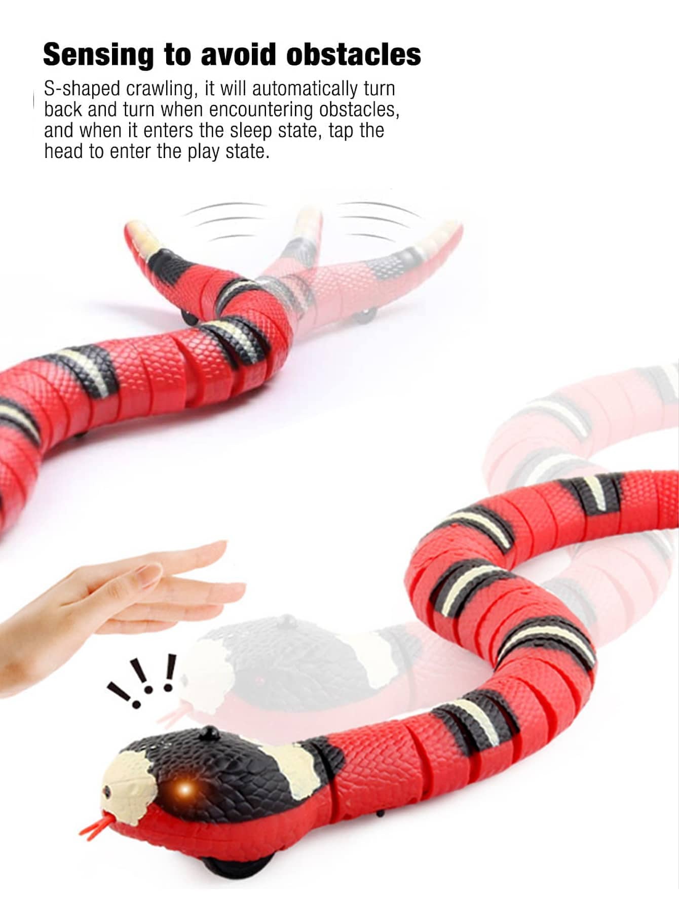 1Pc Sensing Tricky Snake for Pets Dogs Cats, a Present for Pets