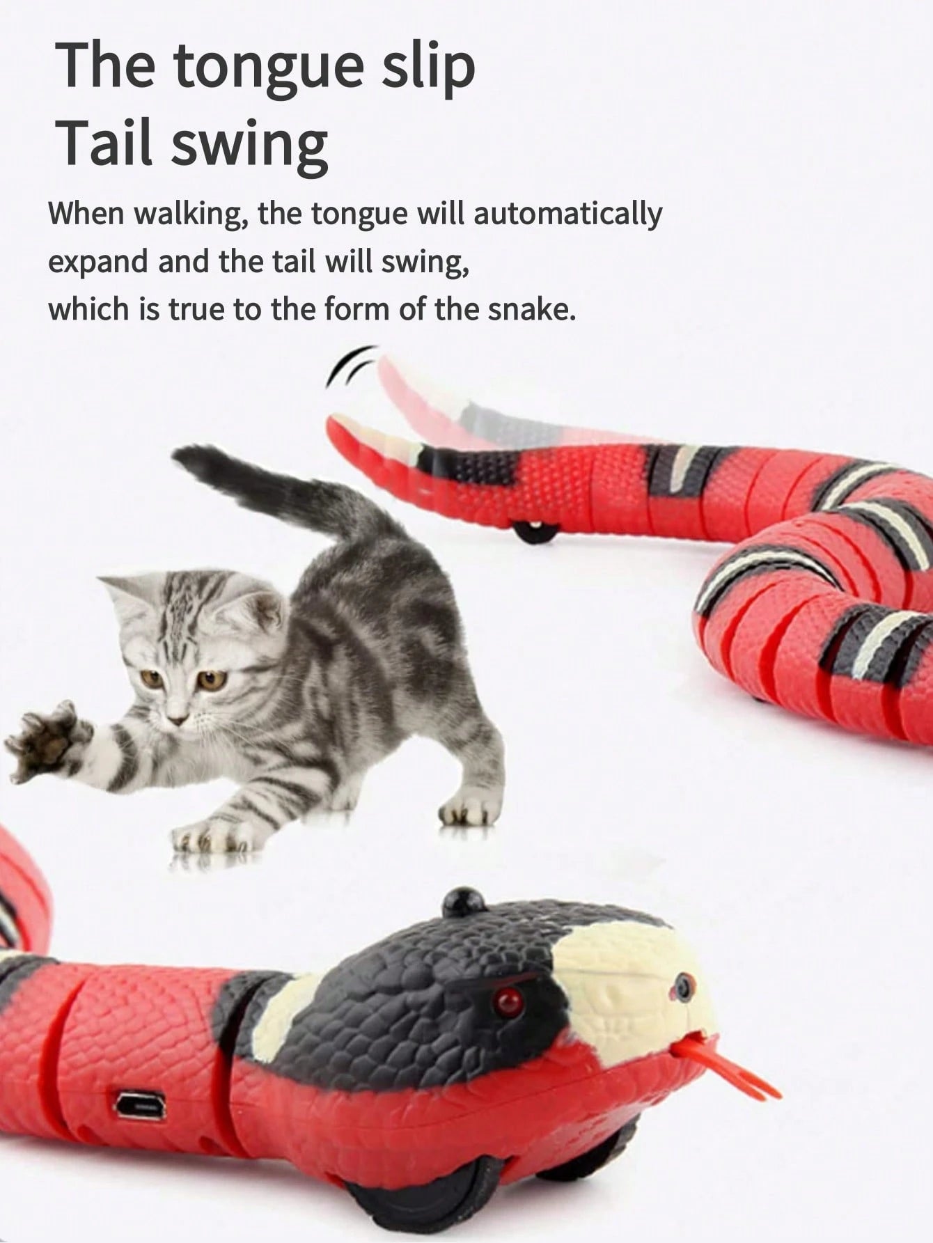 1Pc Sensing Tricky Snake for Pets Dogs Cats, a Present for Pets