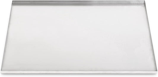 23.5" X 16.5" Metal Replacement Dog Crate Pan Chew Proof Crack Proof Pet Kennel Tray Central Dog Training Crate Pan Pet Supplies, Galvanized, 1" H