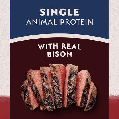 Limited Ingredient Adult Grain-Free Dry Dog Food, Reserve Sweet Potato & Bison Recipe, 4 Pound (Pack of 1)