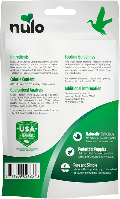 Trainers Duck Recipe Grain-Free Low-Calorie Healthy Dog & Puppy Training Treats, 4 Ounce Pouch